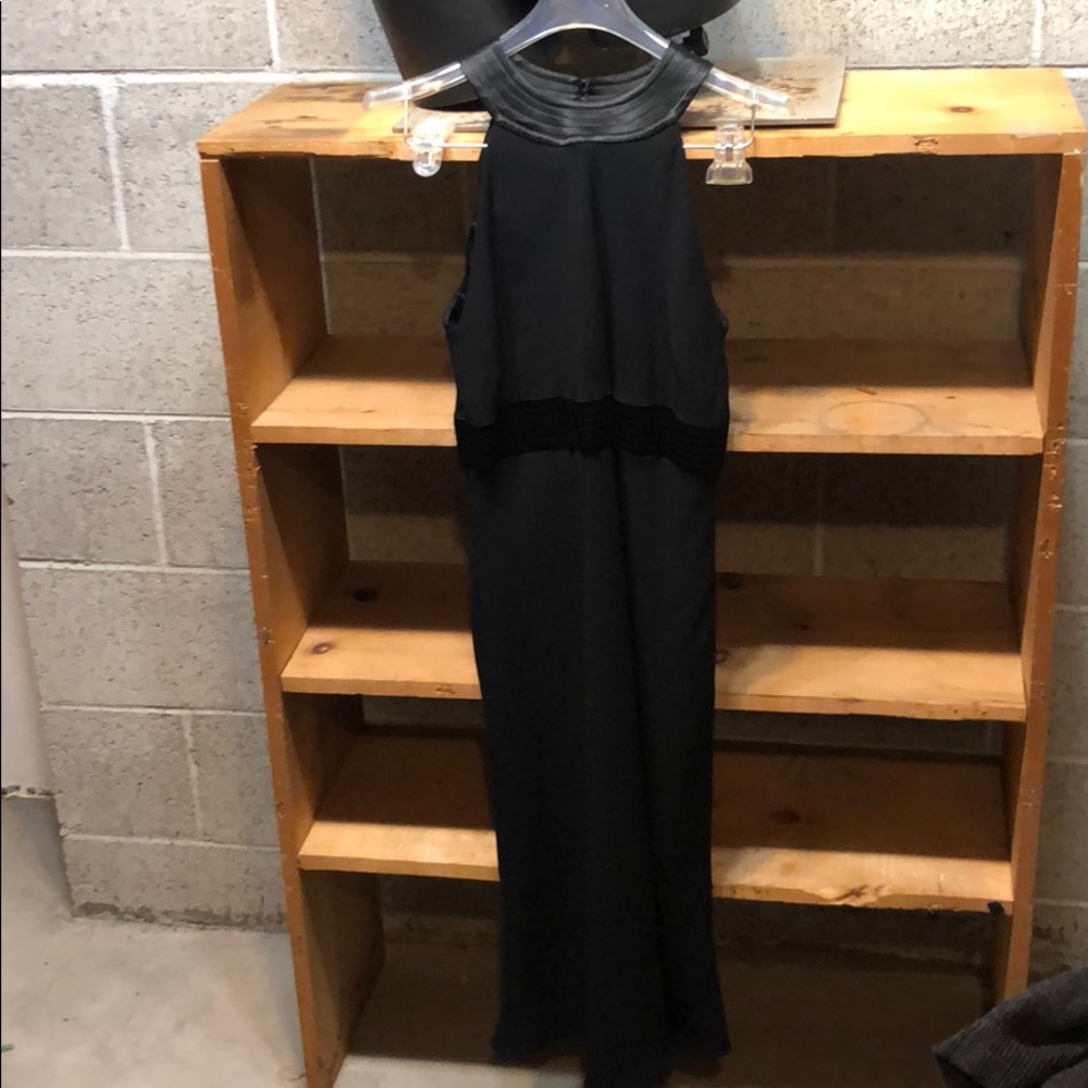 Jones New York Black Dress Satin Trim Sz 6